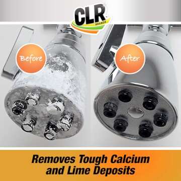 CLR Calcium, Lime & Rust Remover, Blasts Calcium, Dissolves Lime Deposits, Zaps Stubborn Rust Stains and Hard Water Deposits, 80 Ounce Bottle