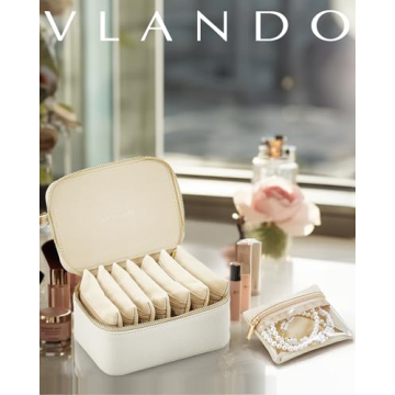 Vlando Travel Jewelry Organizer - Velvet Case for Gifts