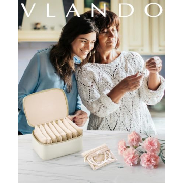 Vlando Travel Jewelry Organizer - Velvet Case for Gifts