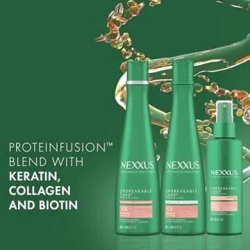 Nexxus Unbreakable Care Shampoo Conditioner Spray 3 Pack