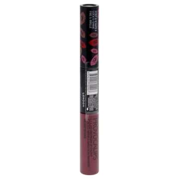 Rimmel London Provocalips 16hr Kiss-Proof Lip Color - Two-Step Liquid Lipstick to Lock in Color and Shine - 005 Just Teasing, .14 fl.oz.