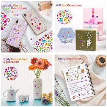 880pcs Gem Rhinestone Stickers for Kids DIY Crafts