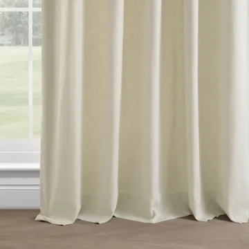 Elegant French Linen Room Darkening Curtains 50x108
