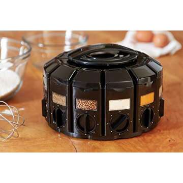 Kitchen Art Spice Rack Select-A-Spice Auto-Measure Carousel 12 Compartments