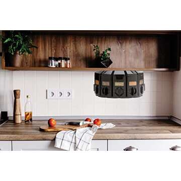 Kitchen Art Spice Rack Carousel - 12 Spice Organizer