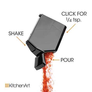 Kitchen Art Spice Rack Carousel - 12 Spice Organizer