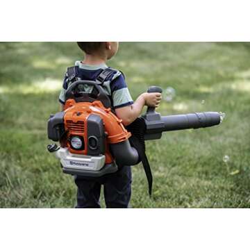 Husqvarna 531099402 150B Outside Toys for Toddlers Toy Summer Kids Bubble Toy Bubble Leaf Blower for Birthday Gifts