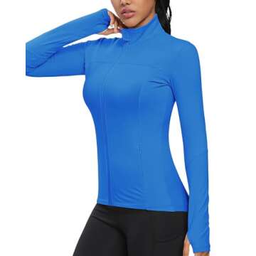GYM RAINBOW Women's Slim Fit Workout Jacket for Active Lifestyle