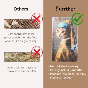 Sisal Cat Scratcher Mat - Versatile Use and Durable Design
