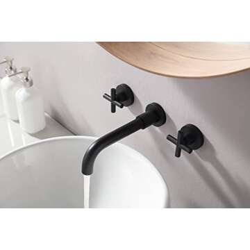 SITGES Matte Black Bathroom Faucet for Elegant Spaces