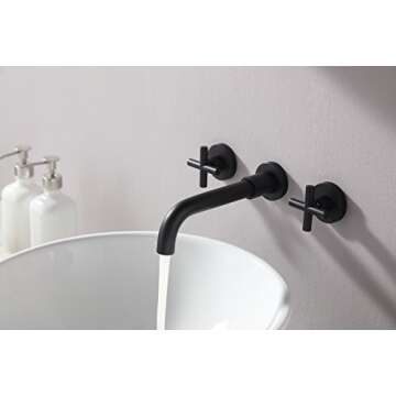 SITGES Matte Black Bathroom Faucet for Elegant Spaces