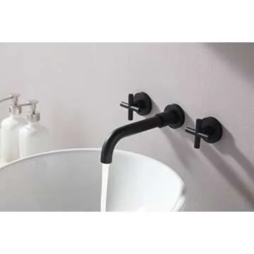 SITGES Matte Black Bathroom Faucet for Elegant Spaces