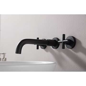 SITGES Matte Black Bathroom Faucet for Elegant Spaces
