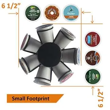 BLACKSMITH FAMILY K Cup Holder - Stylish & Space-Saving Organization for 35 Pods
