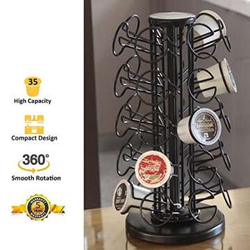 BLACKSMITH FAMILY K Cup Holder - Space Saving Organizer