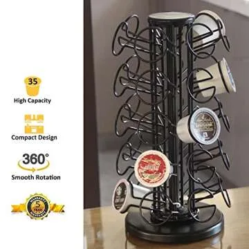 BLACKSMITH FAMILY K Cup Holder - Space Saving Organizer