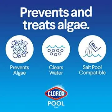 Clorox® Pool&Spa™ Swimming Pool Algaecide and Clarifier, Prevents and Treats Pool Algae, Clears Water, 128 Fl Oz (Pack of 1)