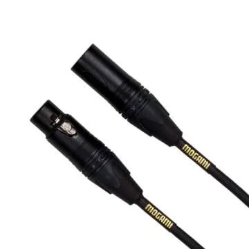 Mogami Gold STAGE-20 XLR Microphone Cable, XLR-Female to XLR-Male, 3-Pin, Gold Contacts, Straight Co...