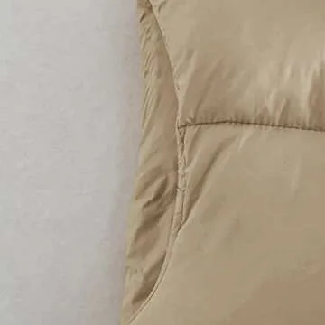 Hixiaohe Women's Winter Crop Vest Puffer Lightweight Stand Collar Padded Vest Zip Up Sleeveless Jacket