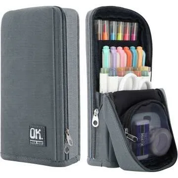 Large Standing Pencil Case Multi-Layer Organizer