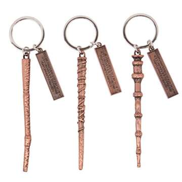 Harry Potter Collectible Key Chain Mystery Blind Box, Series 1 - Receive 1 of 12 Mystery Key Rings - Spells, Wands & Horcruxes - Gift for Kids and Teens