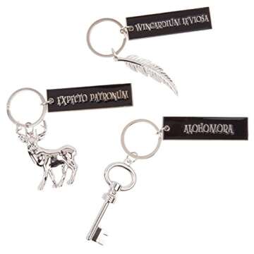 Harry Potter Collectible Key Chain Mystery Blind Box, Series 1 - Receive 1 of 12 Mystery Key Rings - Spells, Wands & Horcruxes - Gift for Kids and Teens