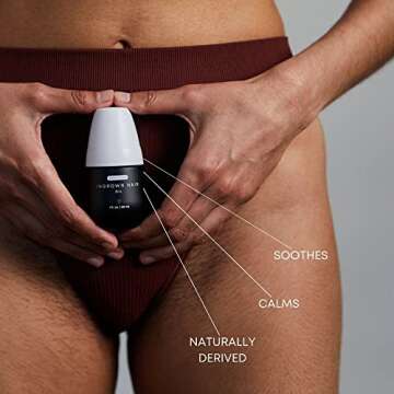 Bushbalm Ingrown Hair and Razor bumps 3 Step Routine - Moisturize and Calm - Ingrown Hair Oil (30 ml), Exfoliating Scrub (236 ml) and Nordic Dry Brush - Sweet Escape