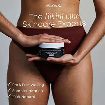 Bushbalm Ingrown Hair and Razor bumps 3 Step Routine - Moisturize and Calm - Ingrown Hair Oil (30 ml), Exfoliating Scrub (236 ml) and Nordic Dry Brush - Sweet Escape