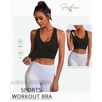 Premium HORISUN Women's Longline Sports Bra for Comfort