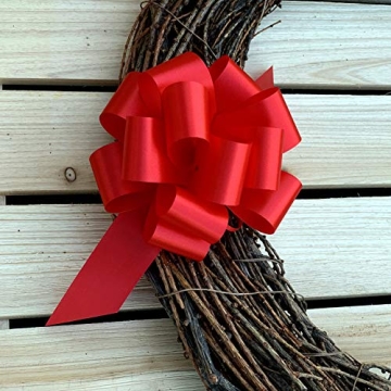 Red 5" Gift Pull Bows Set of 10 for All Occasions