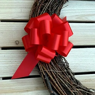 Red 5" Gift Pull Bows Set of 10 for All Occasions