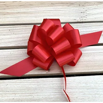 Red 5" Gift Pull Bows Set of 10 for All Occasions