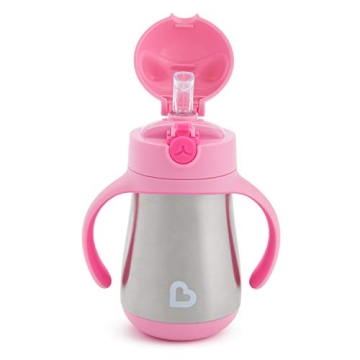 Munchkin Cool Cat Sippy Cup for Toddlers 8 Oz Pink