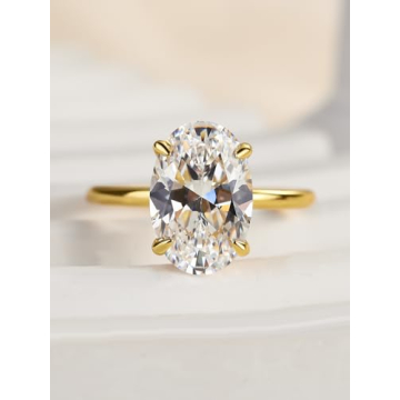 Effinny Elegance 3.5 Carat Gold Plated Engagement Ring