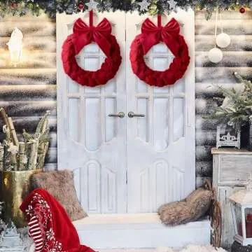 Shop Soaoo Velvet Christmas Wreaths - Perfect Holiday Decor