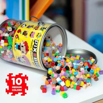 Pix Brix Pixel Art Building Bricks 1,500 Pieces