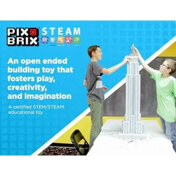 Pix Brix Pixel Art Building Bricks 1,500 Pieces