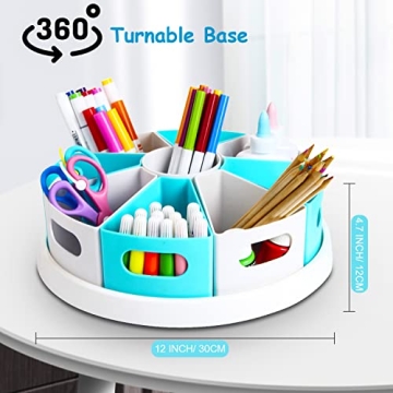 MeCids 360° Rotating Desk Organizer for Home Office