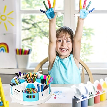 MeCids 360° Rotating Desk Organizer for Home Office