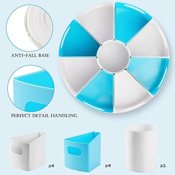 MeCids 360° Rotating Desk Organizer for Home Office