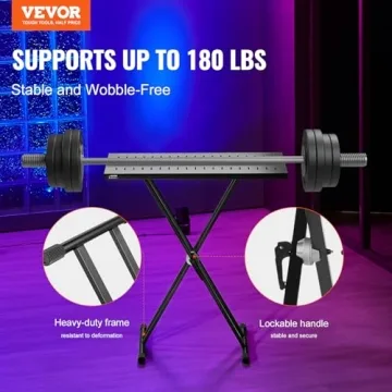 VEVOR Portable DJ Table Stand - Adjustable & Lightweight