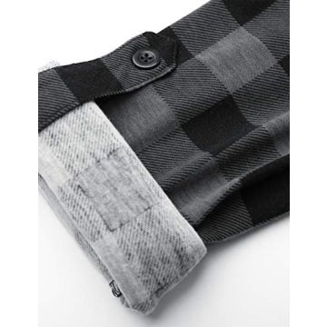 DJT Women's Stretchy Knit Plaid Long Sleeve Shirt