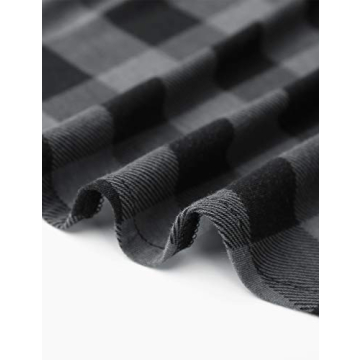 DJT Women's Stretchy Knit Plaid Long Sleeve Shirt