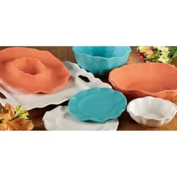 Certified International Perlette Melamine Salad Plates Set of 4