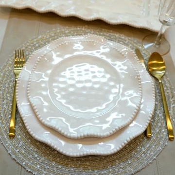 Certified International Perlette Melamine Salad Plates Set of 4