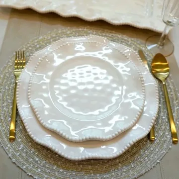 Certified International Perlette Melamine Salad Plates Set of 4