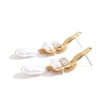Donabus Statement Pearl Dangle Earrings for Elegant Style