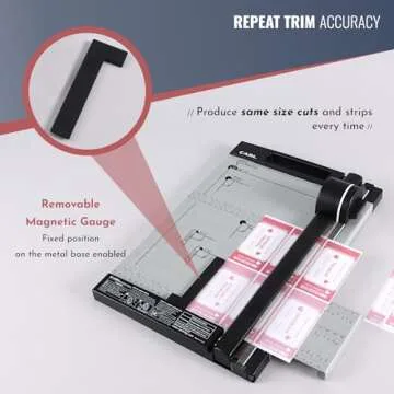 Professional Rotary Paper Trimmer with Safety Blade