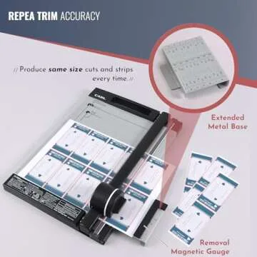 Professional Rotary Paper Trimmer with Safety Blade