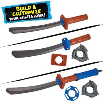 Tales of Teenage Mutant Ninja Turtles: Mutations Build N Battle Leonardo Katana Sword Basic Role Play Set by Playmates Toys